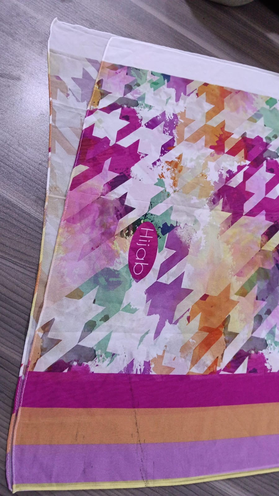 Patterned Chiffon Veil - (Out-LFO02)