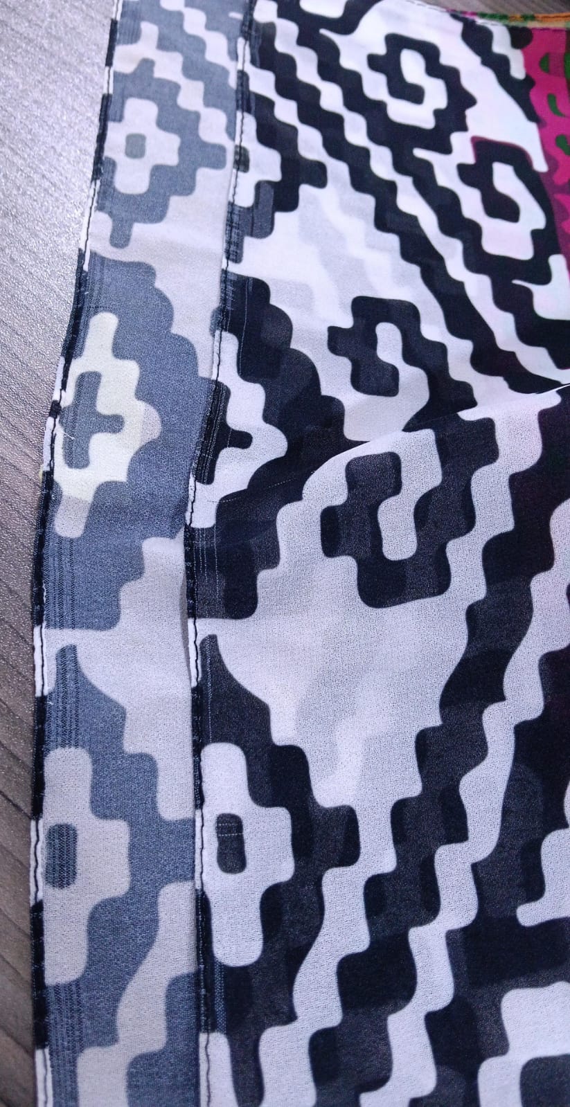 Patterned Chiffon Veil - (Out-OFG06)