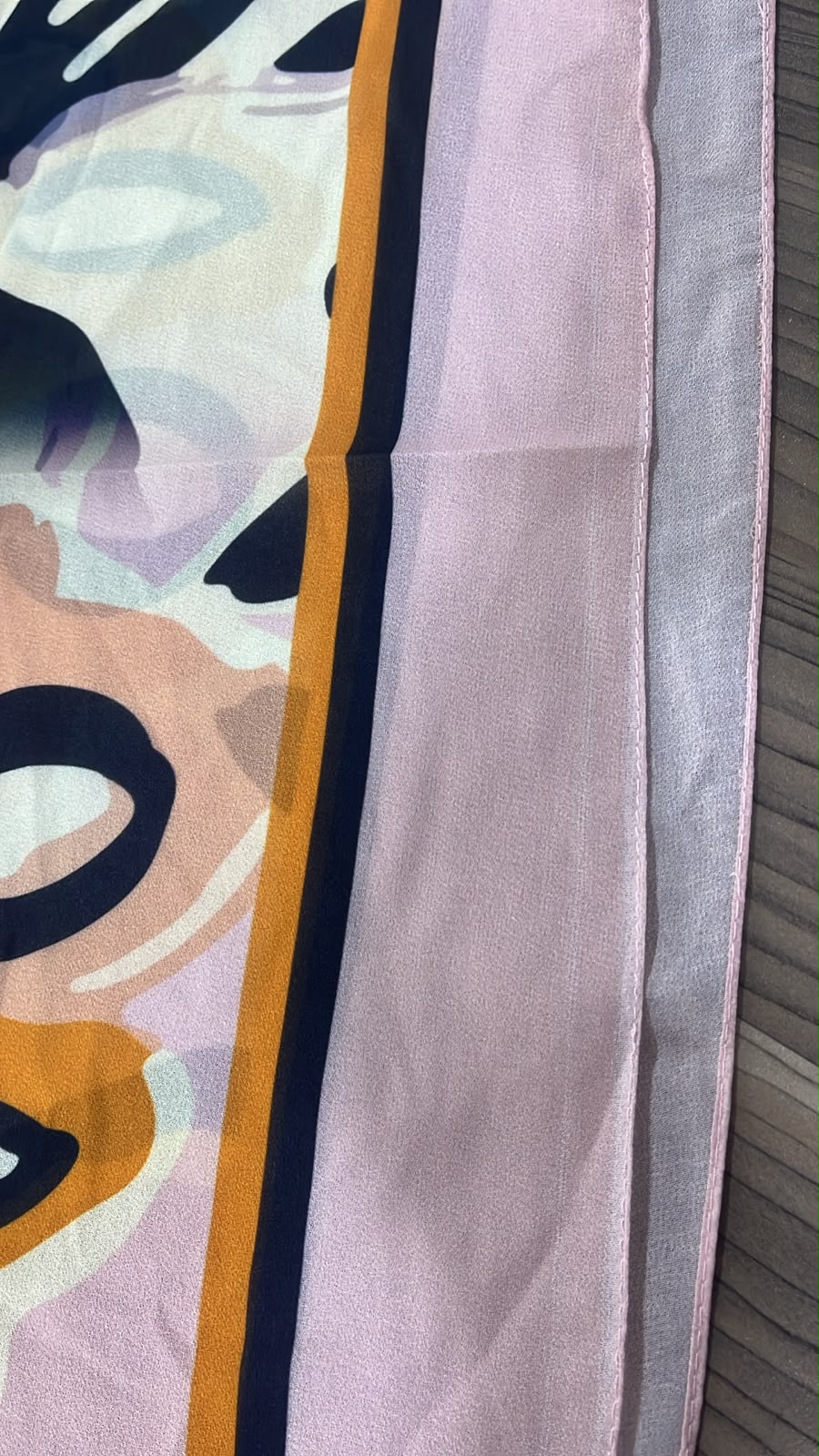 Patterned Chiffon Veil - (Out-OWP01)