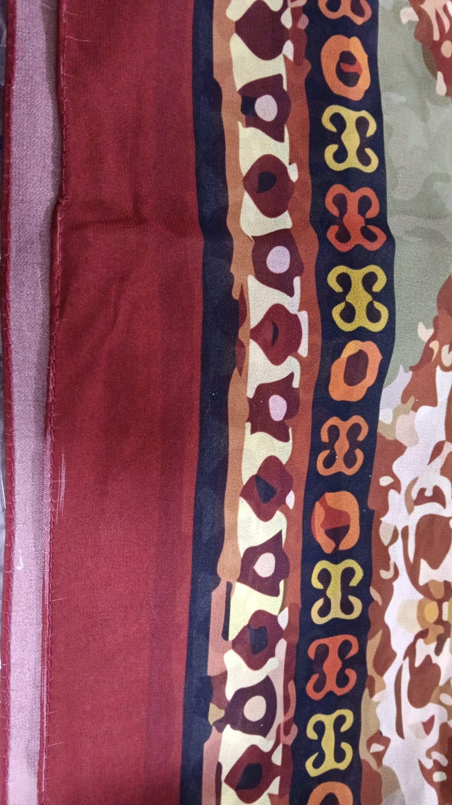 Patterned Chiffon Veil - (Out-TO04)