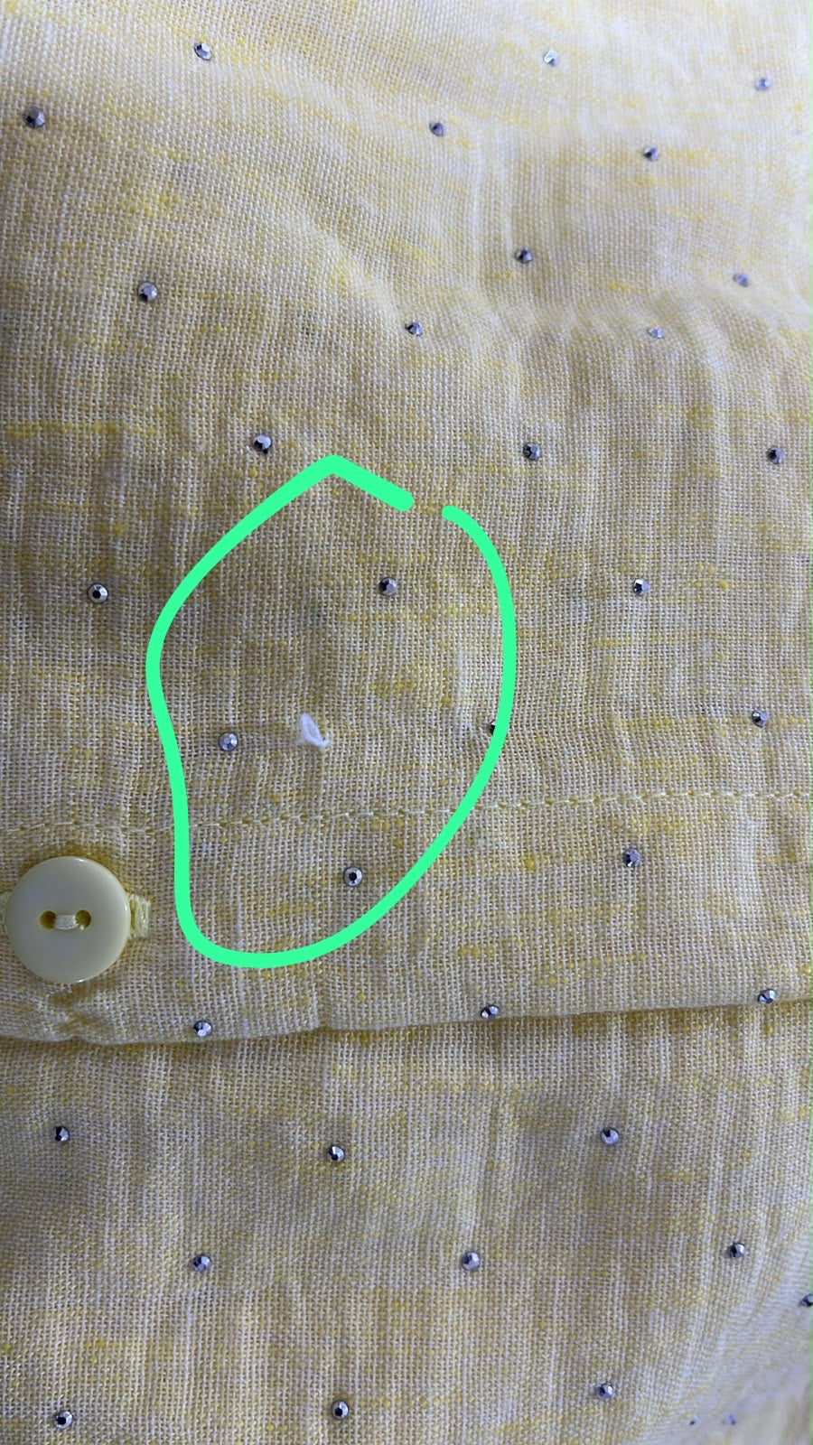 Strass Linen Shirt - Yellow (SLY04)