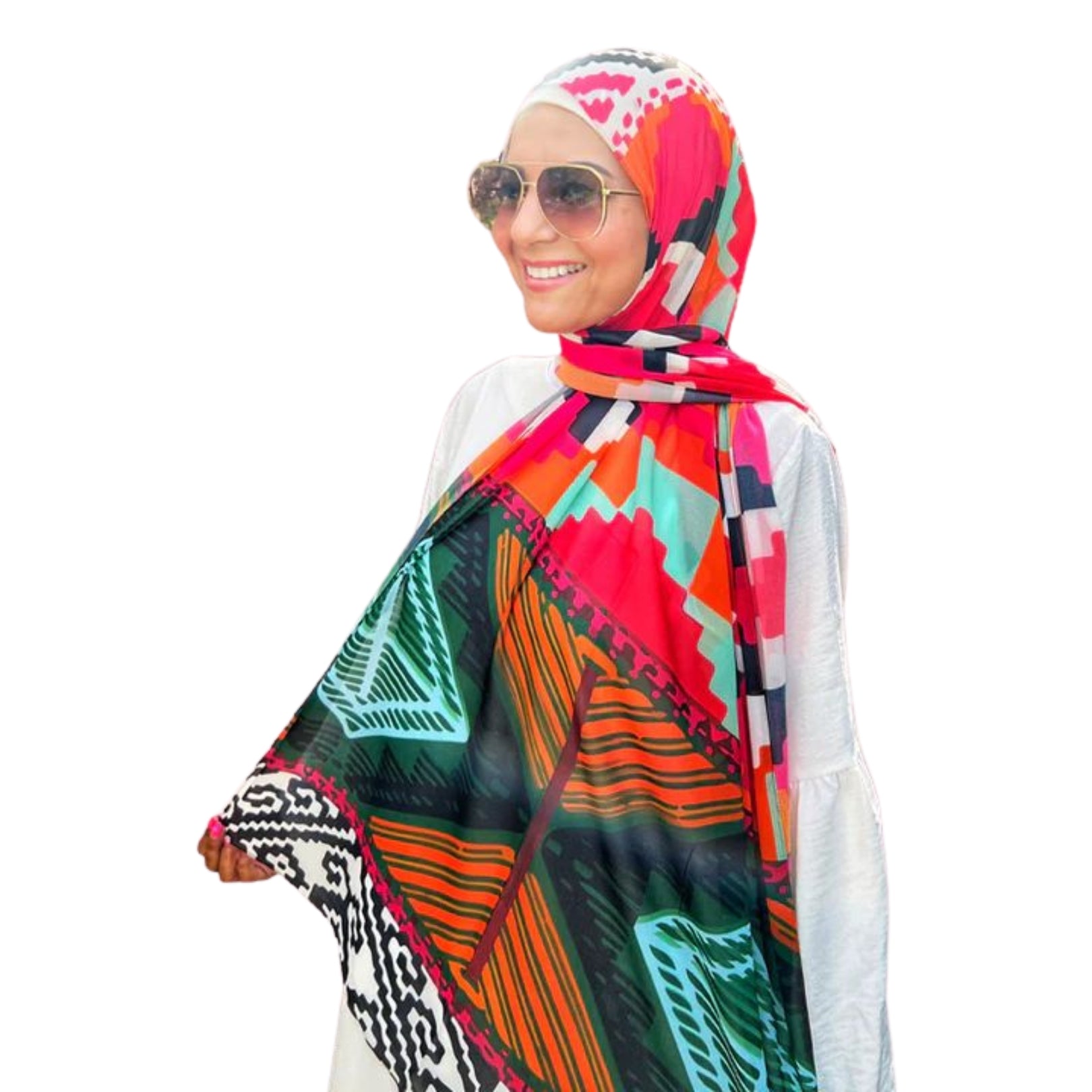 Patterned Chiffon Veil No. 062