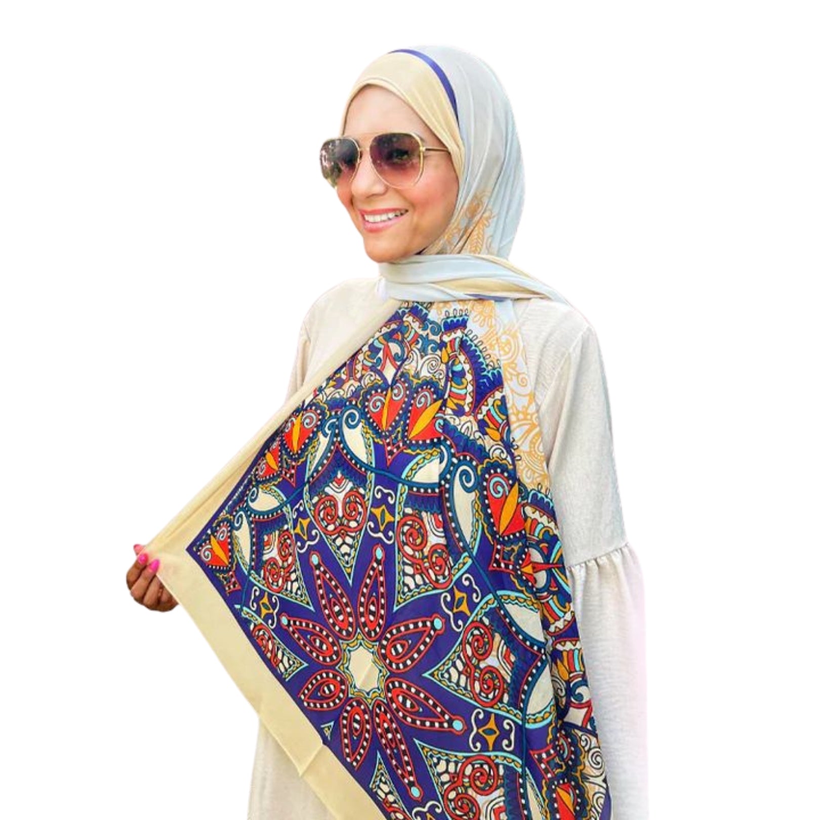 Patterned Chiffon Veil No. 051