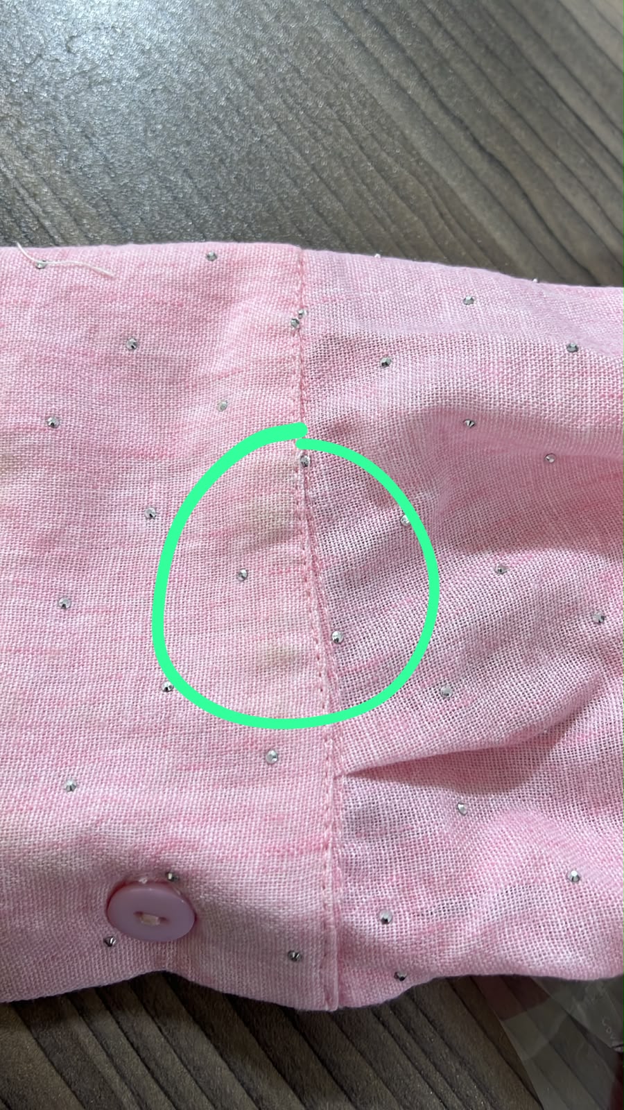 Strass Linen Shirt - Pink (SLP05)