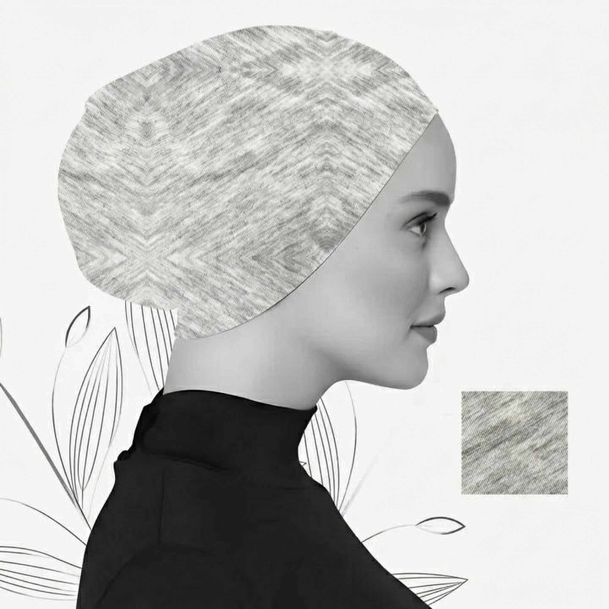 No-thread Bandana Light Gray