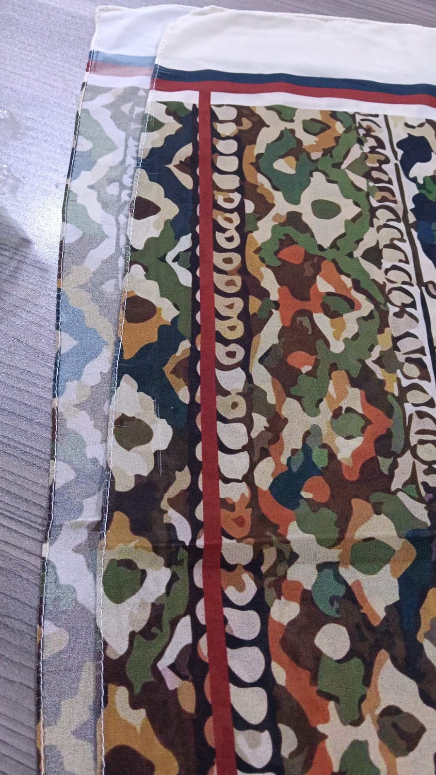 Patterned Chiffon Veil - (Out-TAU05)
