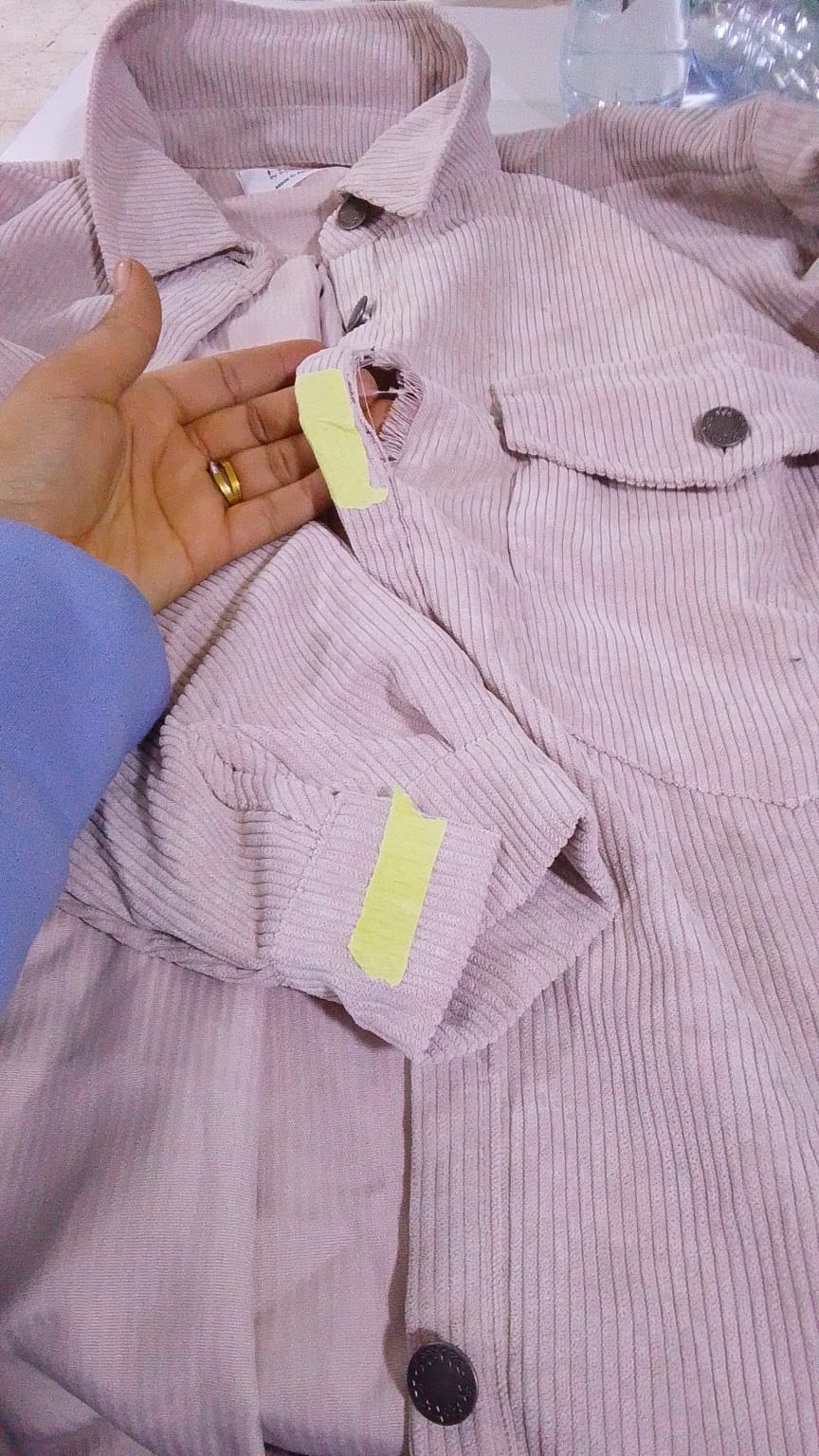 Over-sized Corduroy Shirt- Beige (Cor-06)