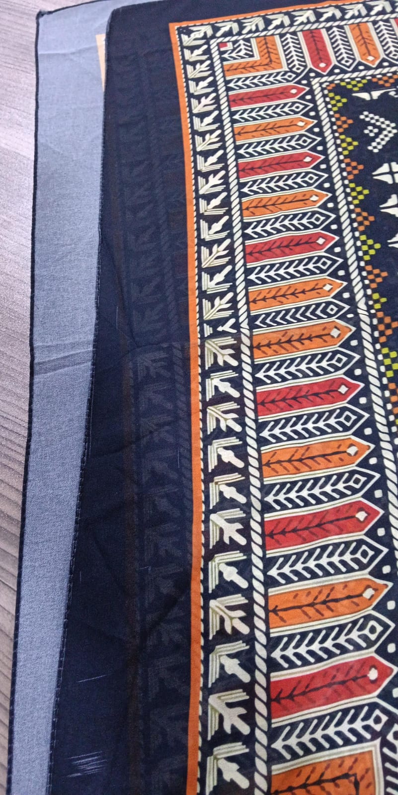 Patterned Chiffon Veil -( Out-RED10)