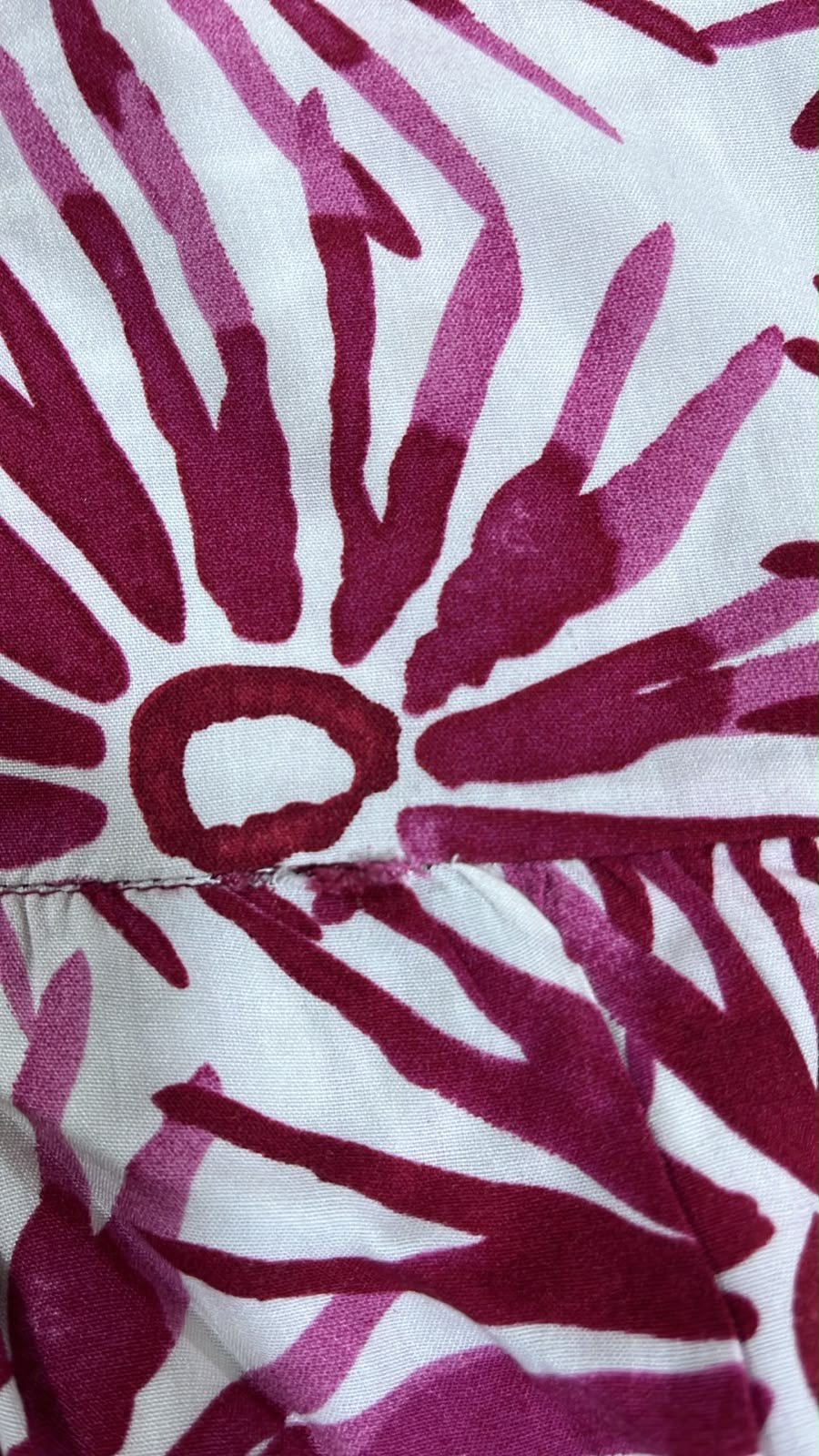 Floral Dress Maroon&White (FLO02)