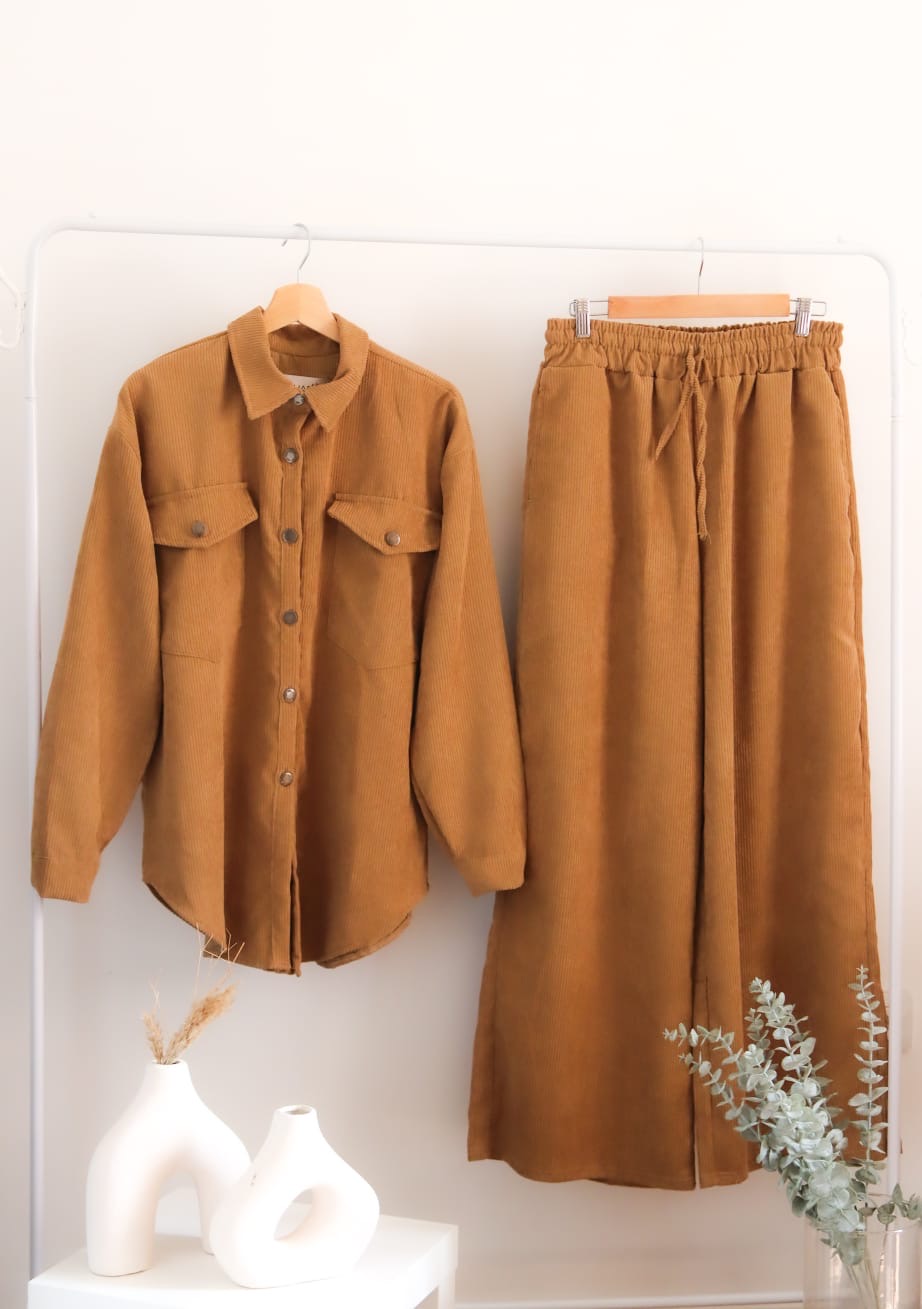 Corduroy Set - Camel