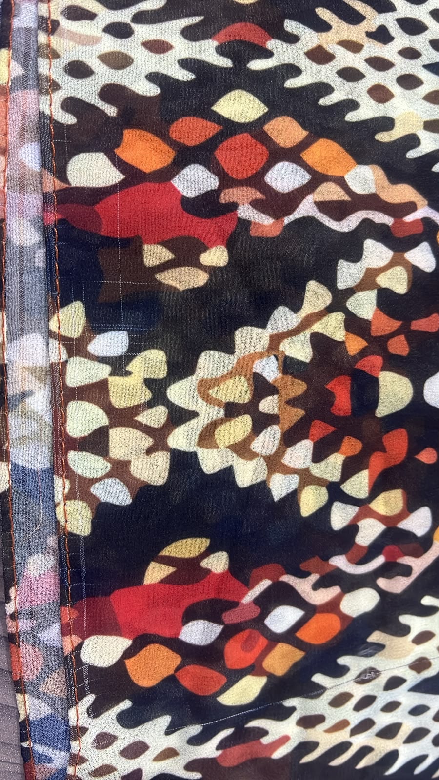Patterned Chiffon Veil - ( Out-OR01)
