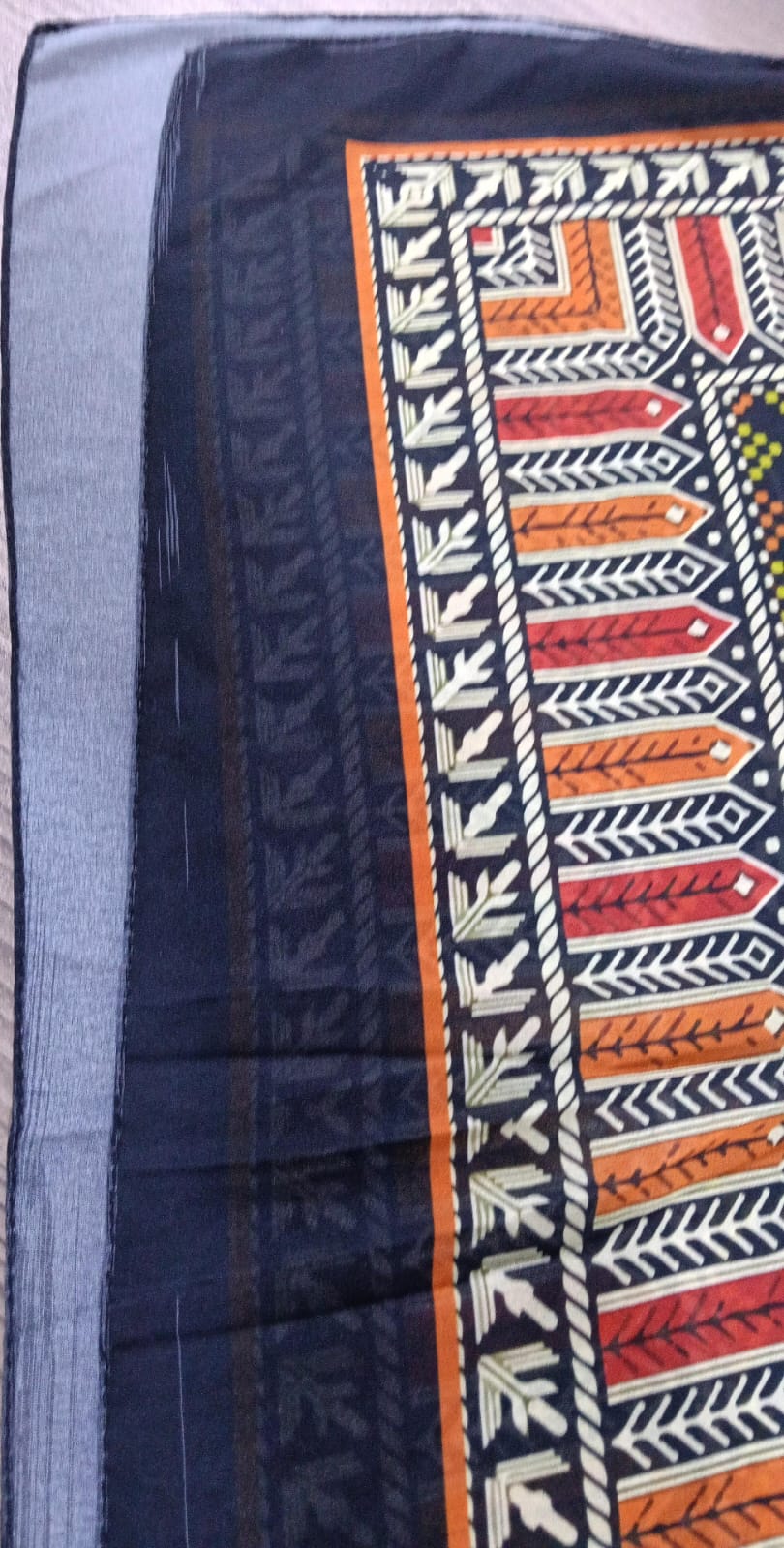 Patterned Chiffon Veil -( Out-RED12)