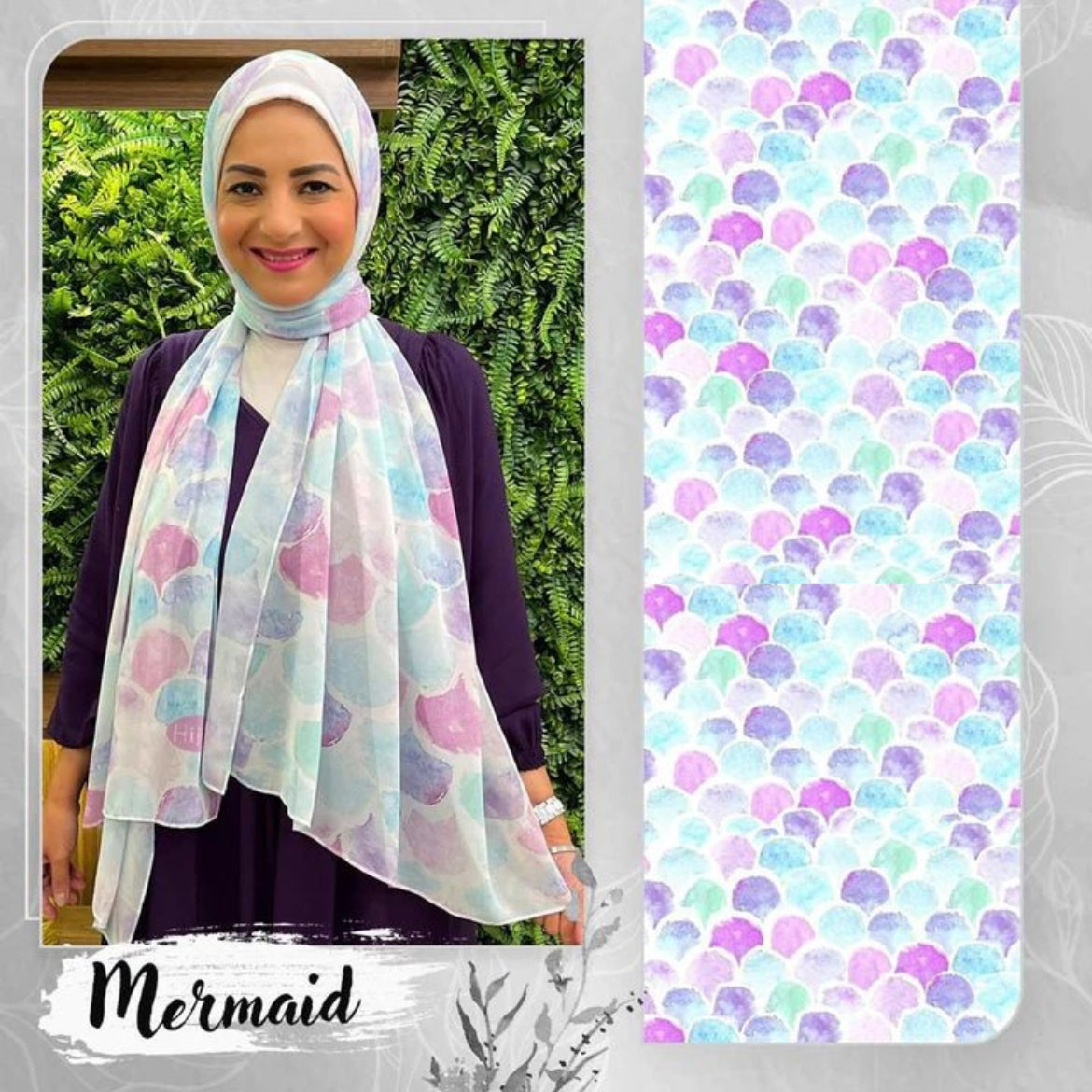 Patterned Chiffon Veil No. 167