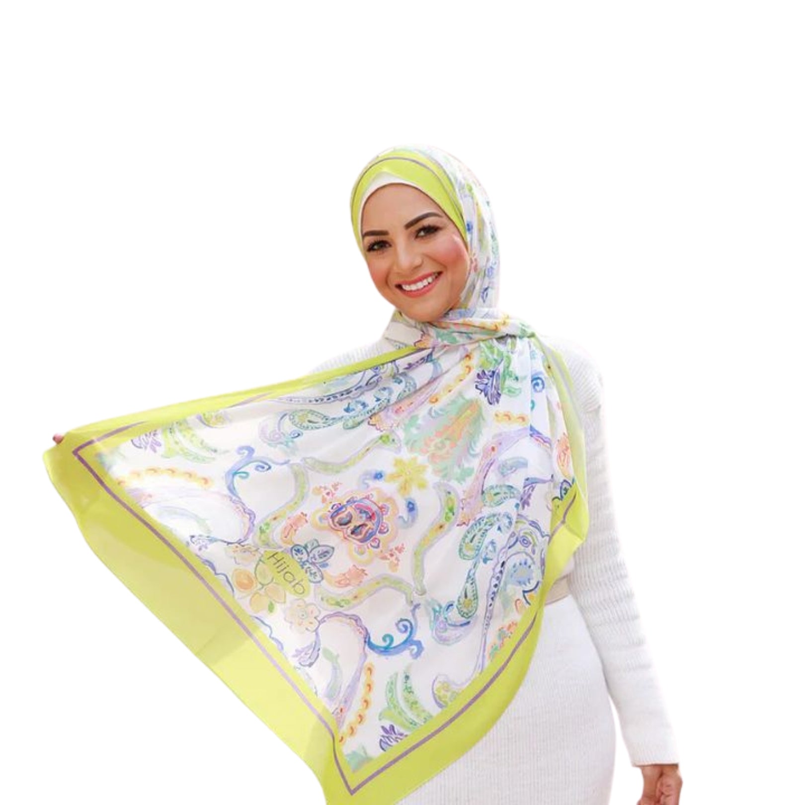 Patterned Chiffon Veil No. 027