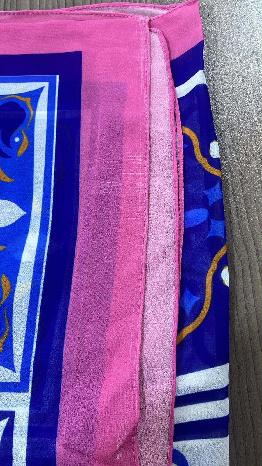 Patterned Chiffon Veil - (Out-PIR05)