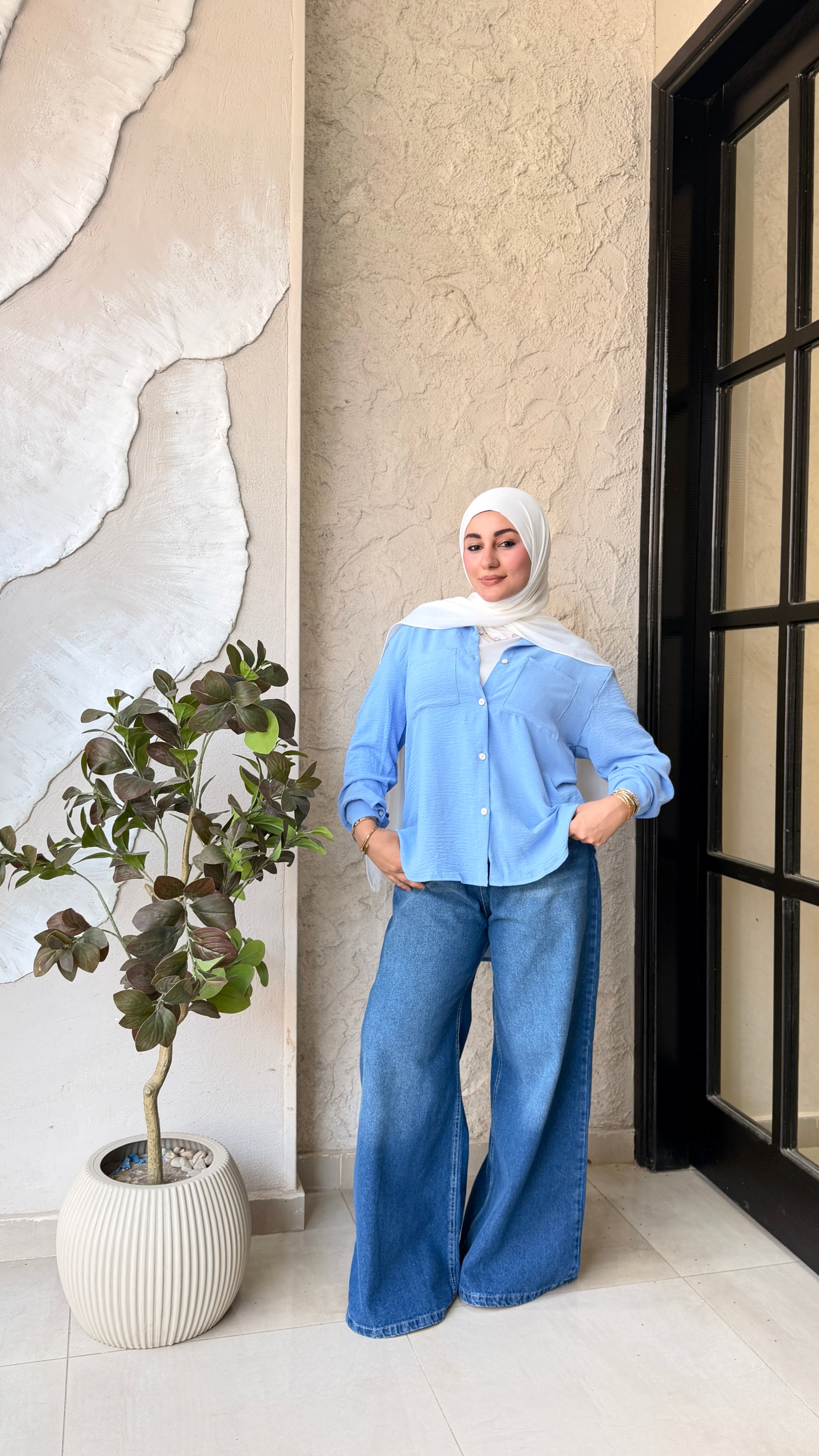 Basic Pocket Shirt - Baby blue (BPB01)