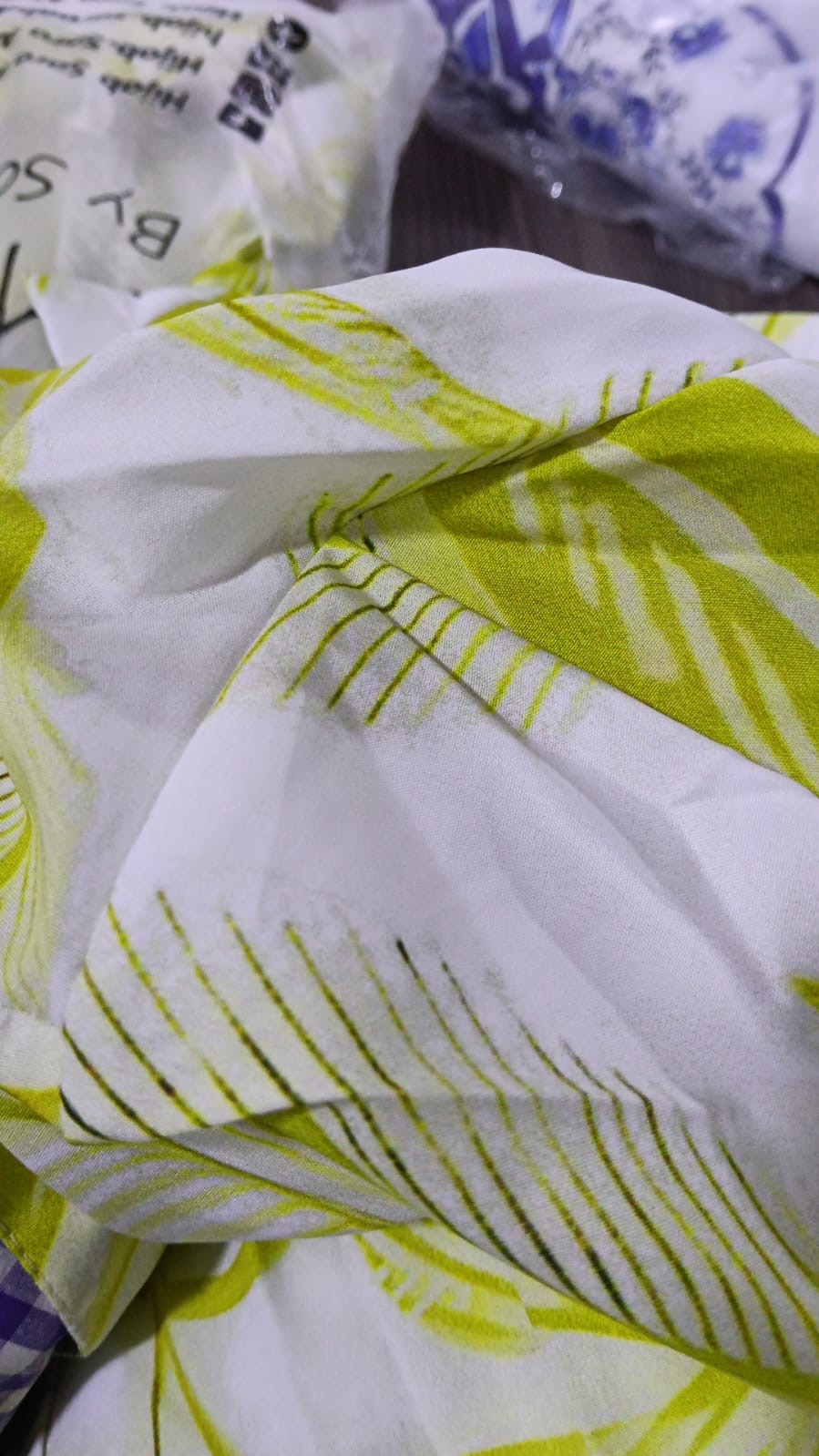Soft Printed Dress - Lime (SOF01)