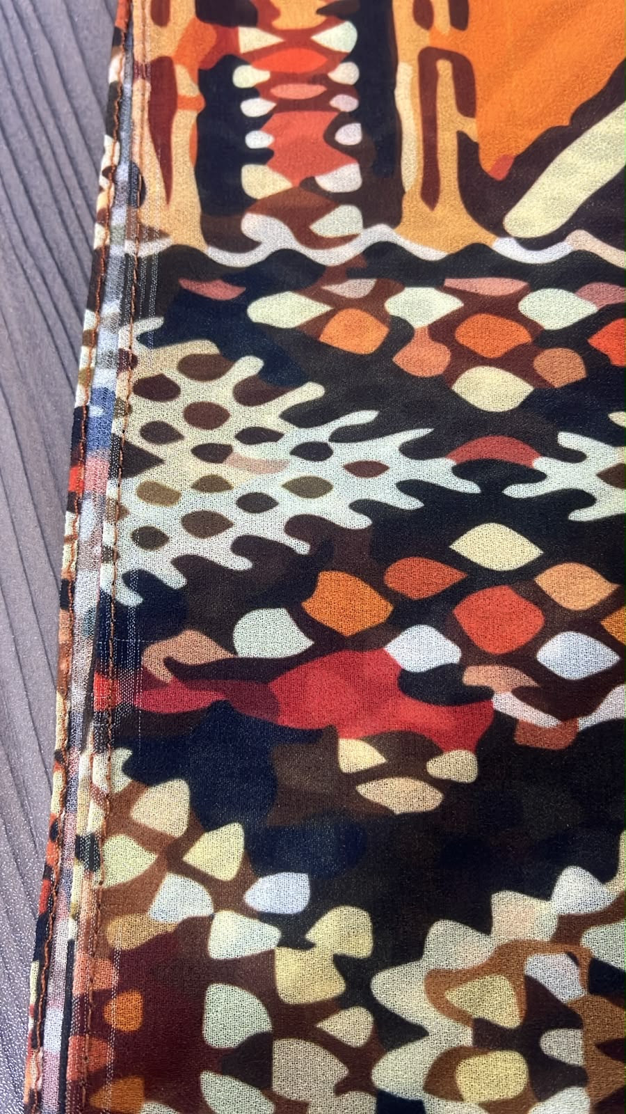 Patterned Chiffon Veil - (Out-OR11)