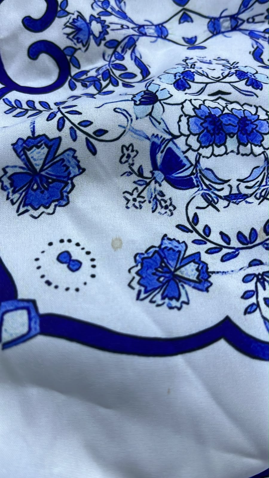 Soft Printed Dress - Blue&White (SOF06)