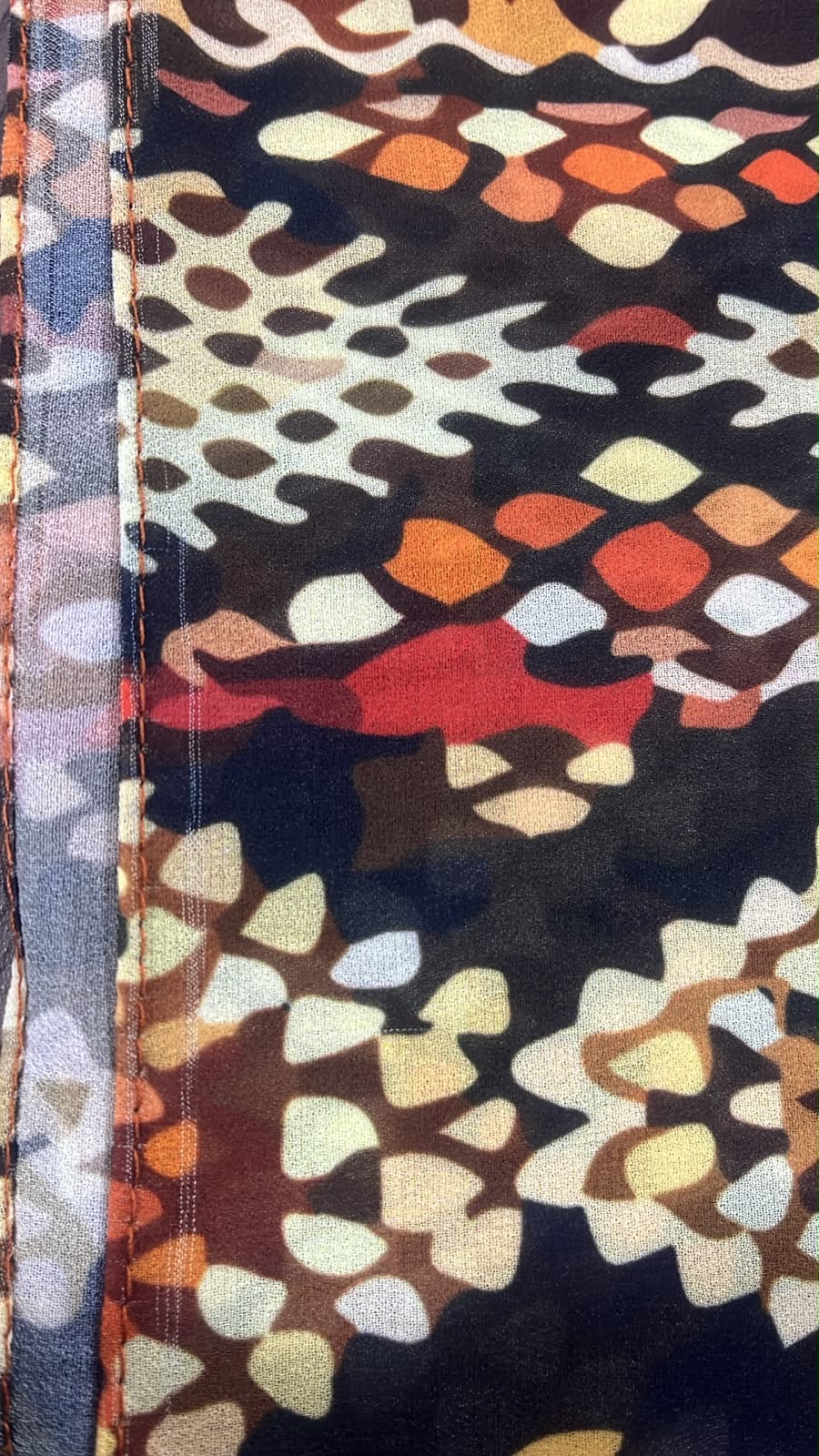Patterned Chiffon Veil - (Out-OR07)