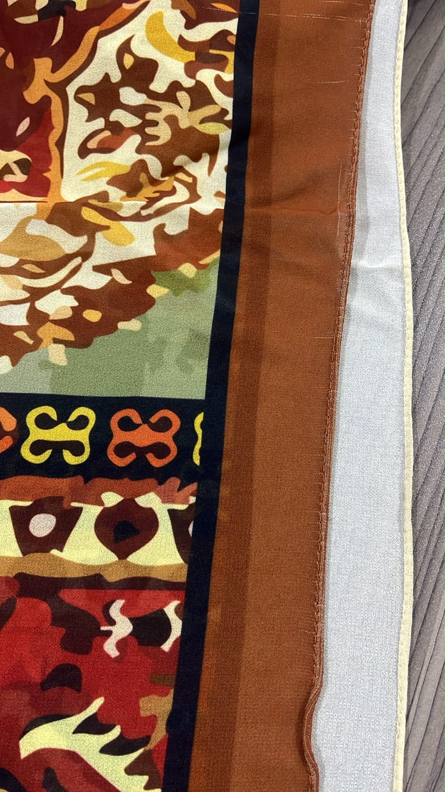 Patterned Chiffon Veil - (Out-TO07)