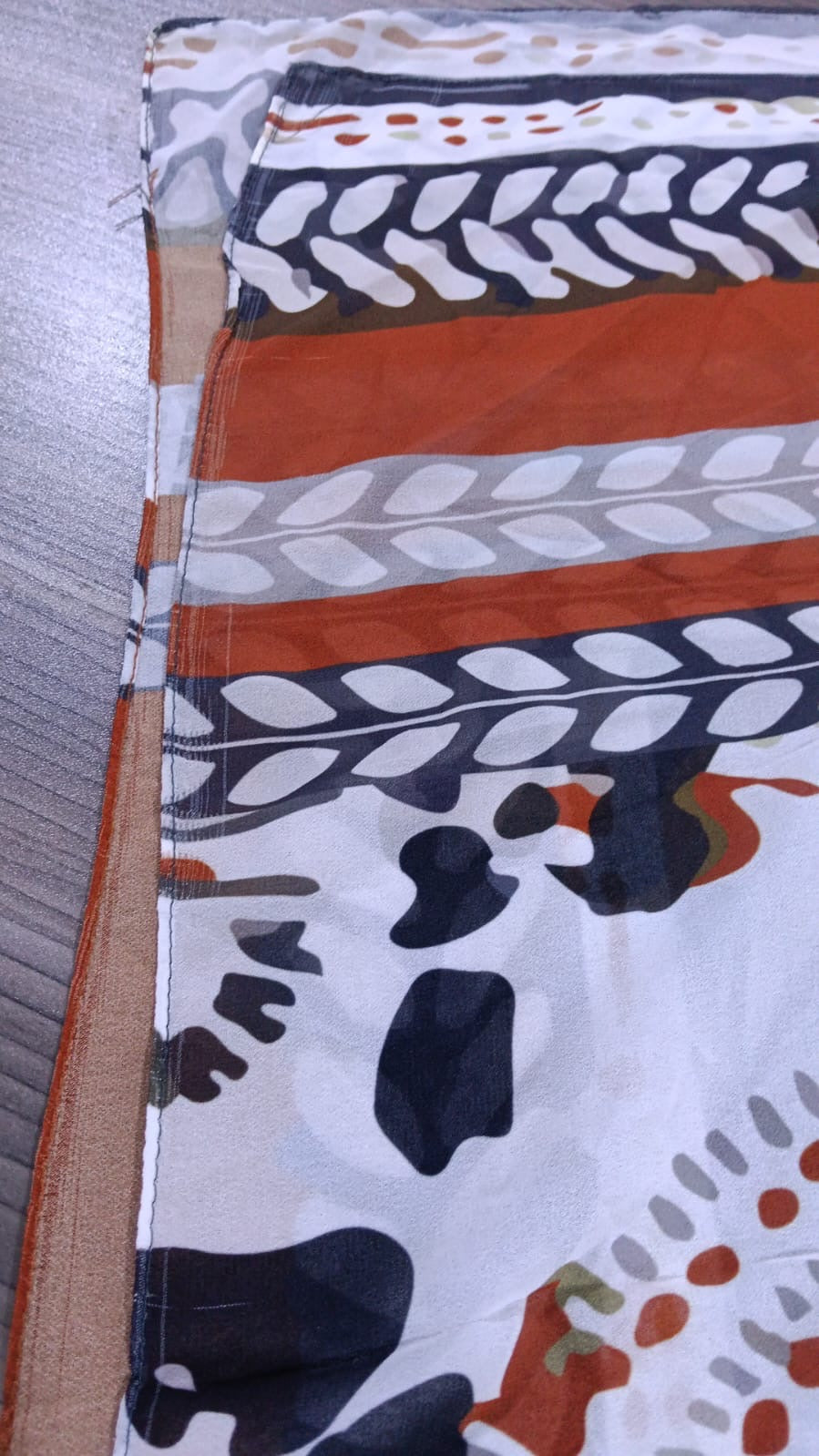 Patterned Chiffon Veil - (Out-WDR06)