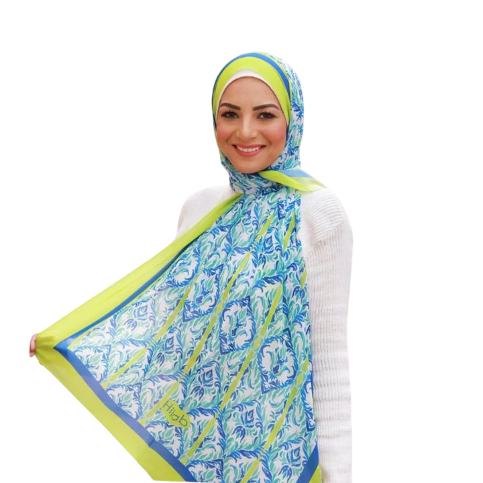 Patterned Chiffon Veil No. 012