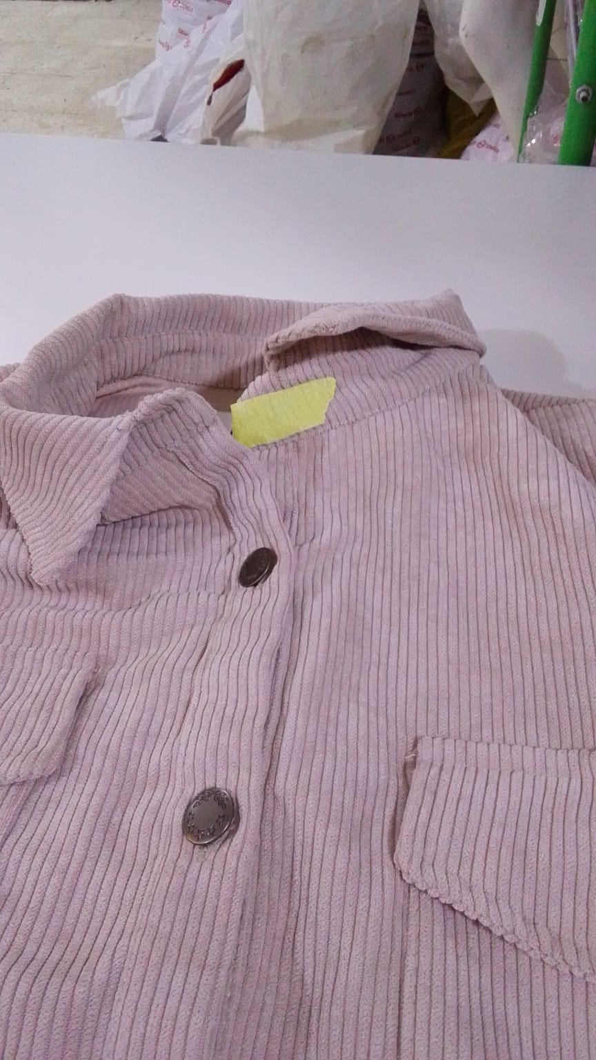 Over-sized Corduroy Shirt- Beige (Cor-08)