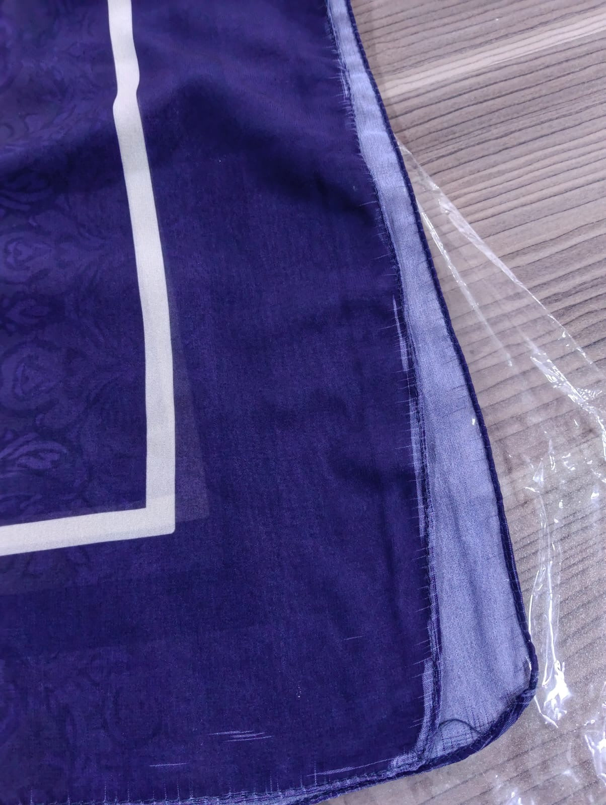 Patterned Chiffon Veil -(Out-BL04)