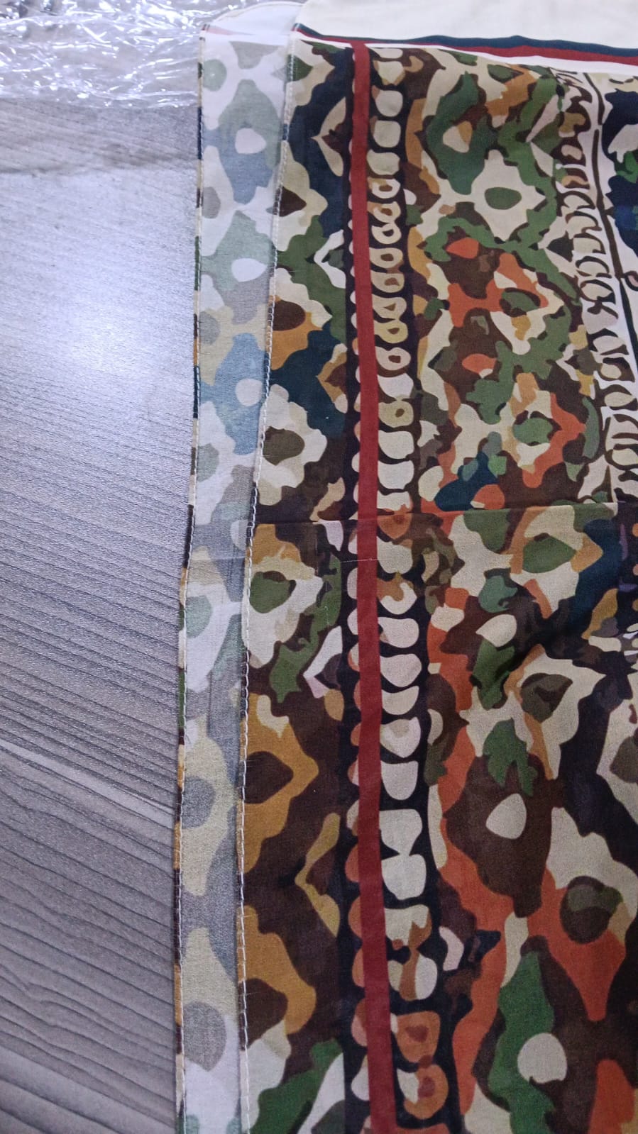 Patterned Chiffon Veil - (Out-TAU02)