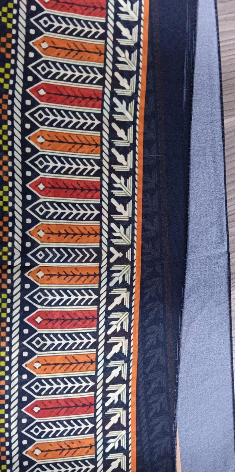 Patterned Chiffon Veil -( Out-RED11)