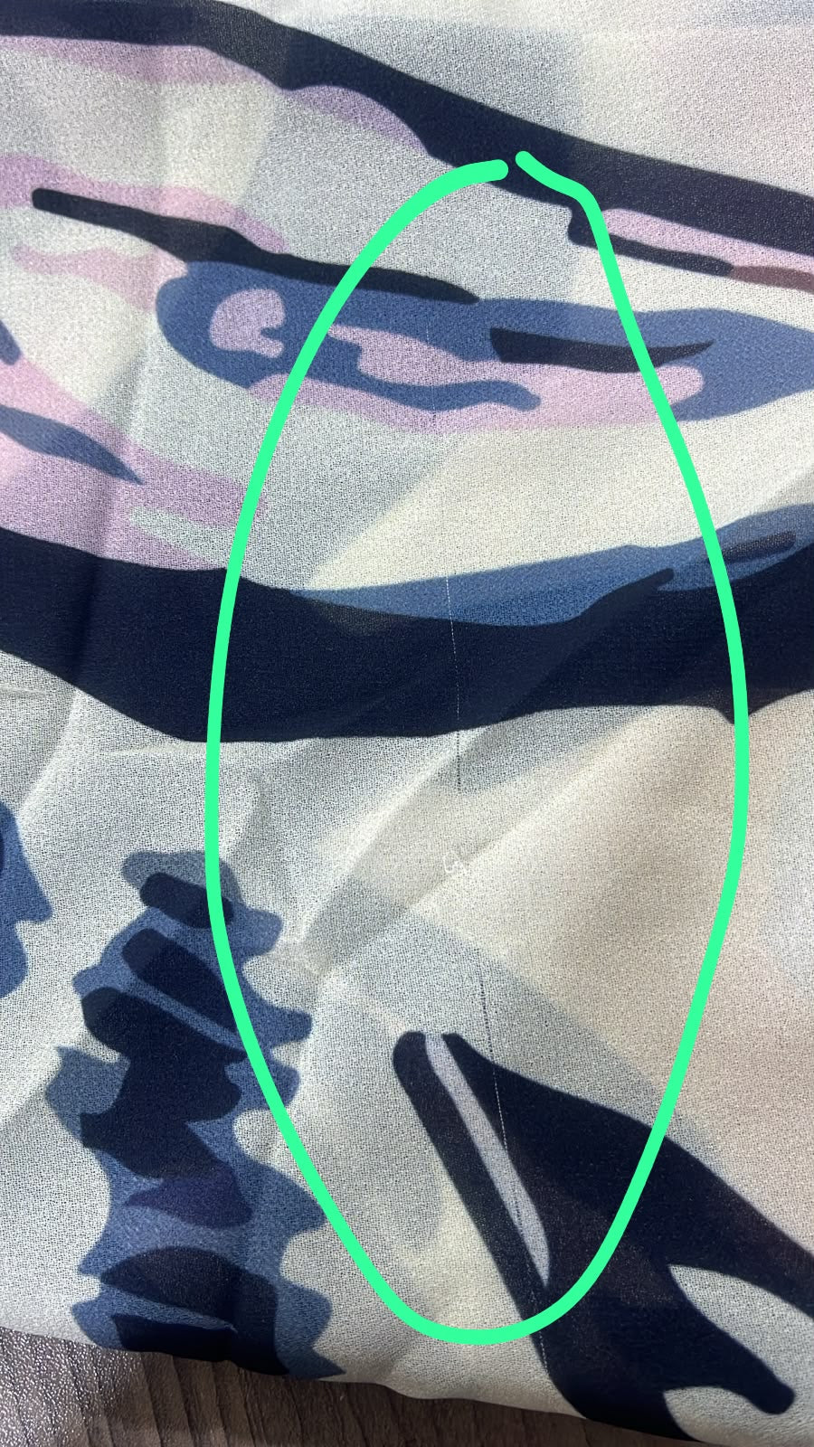 Patterned Chiffon Veil - ( Out-OWP02)
