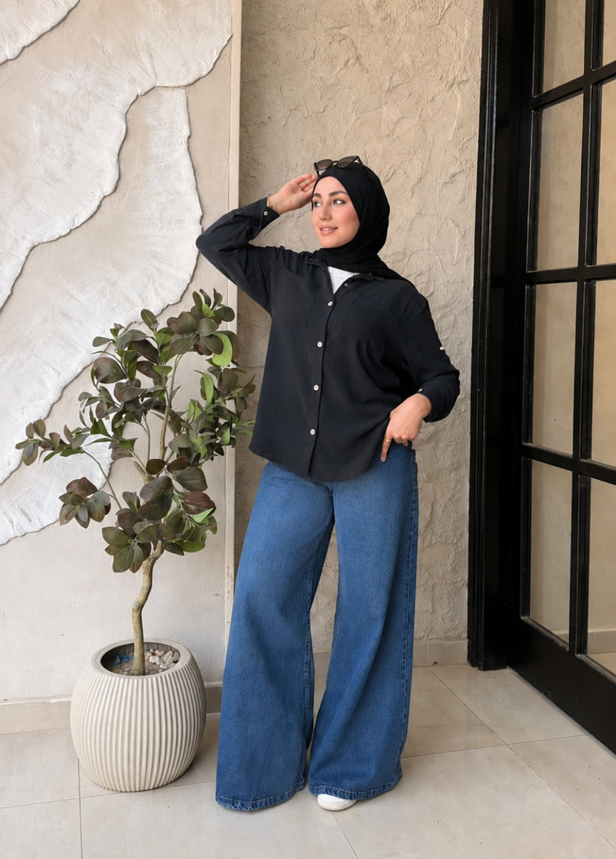 Basic Pocket Shirt - Black (BPS01)