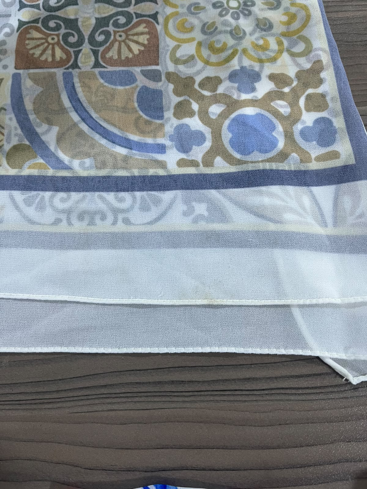 Patterned Chiffon Veil -(Out-076)