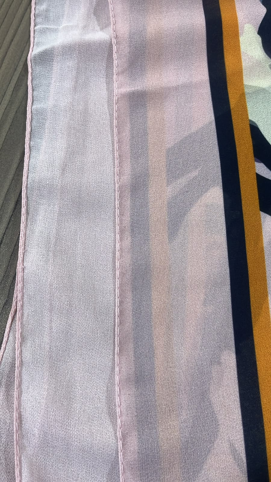 Patterned Chiffon Veil - ( Out-OWP02)