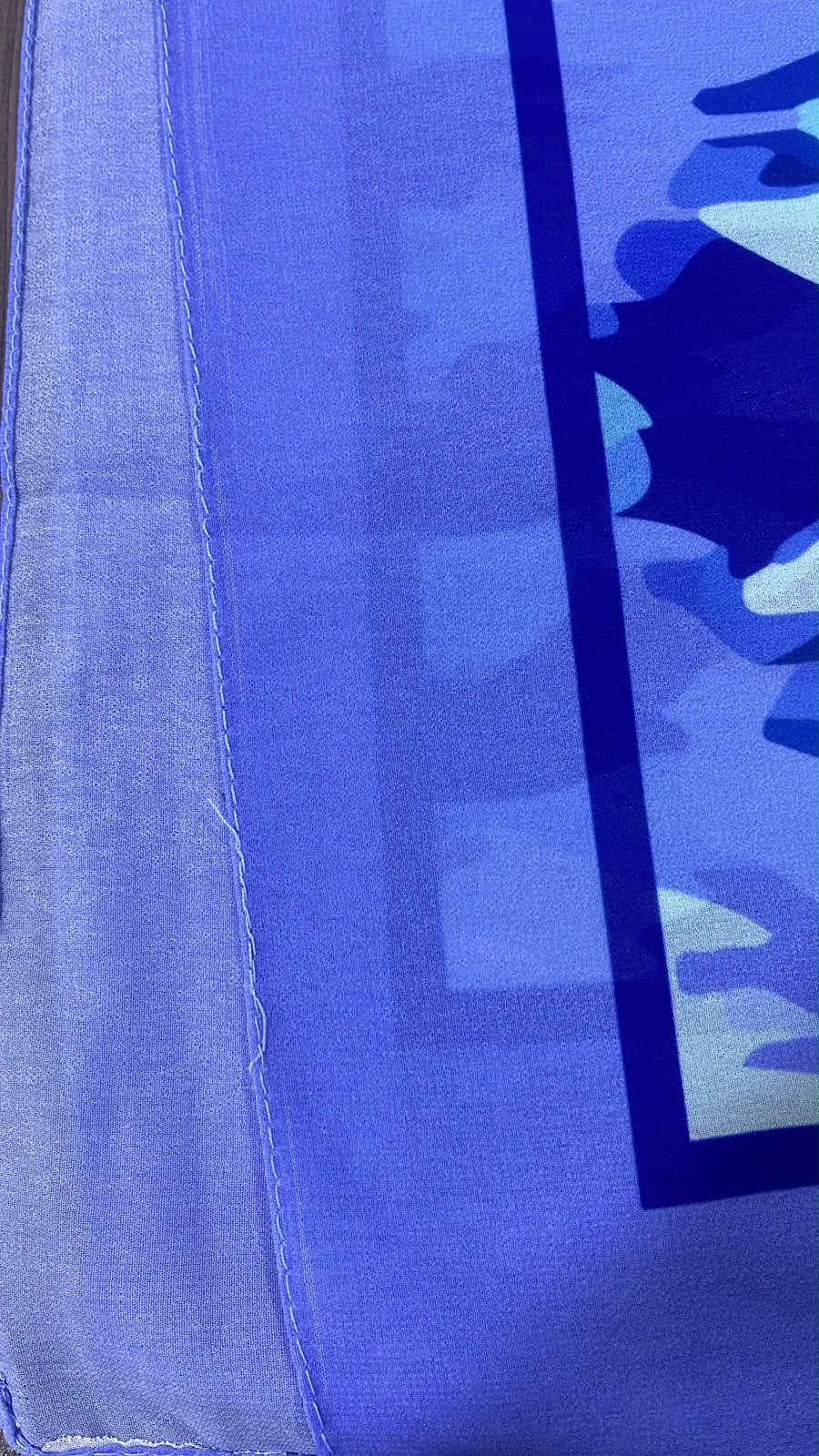 Ptterned Chiffon Veil - (Out-BB6)