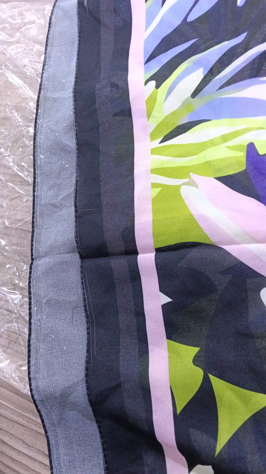 Patterned Chiffon Veil - (Out-PR03)