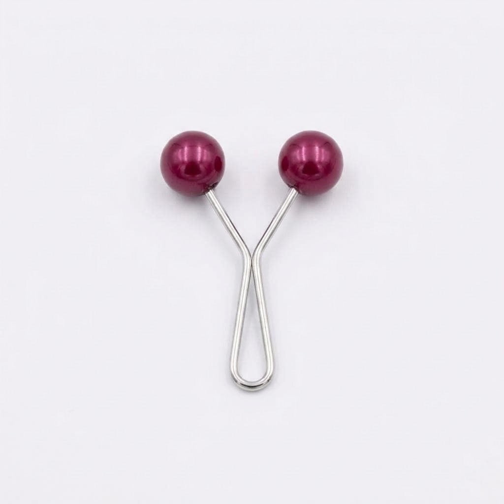 transparent pin Maroon
