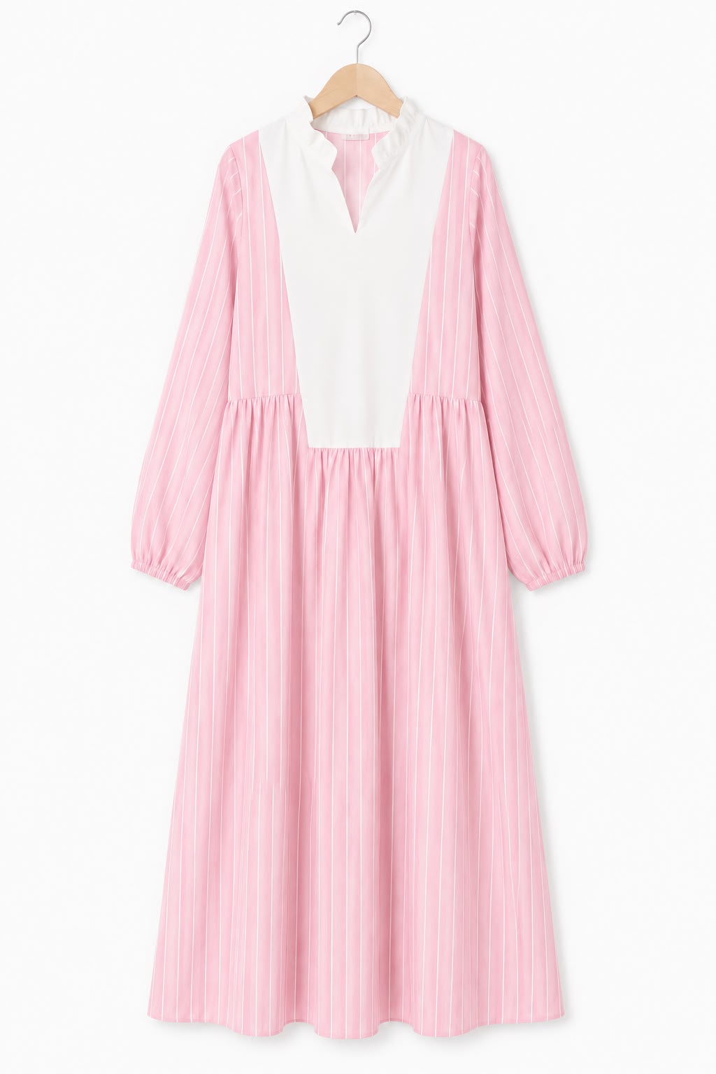 Oversized Flowy Dress-Pink