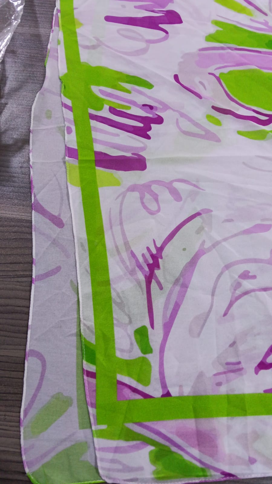 Patterned Chiffon Veil - (Out-LAV01)