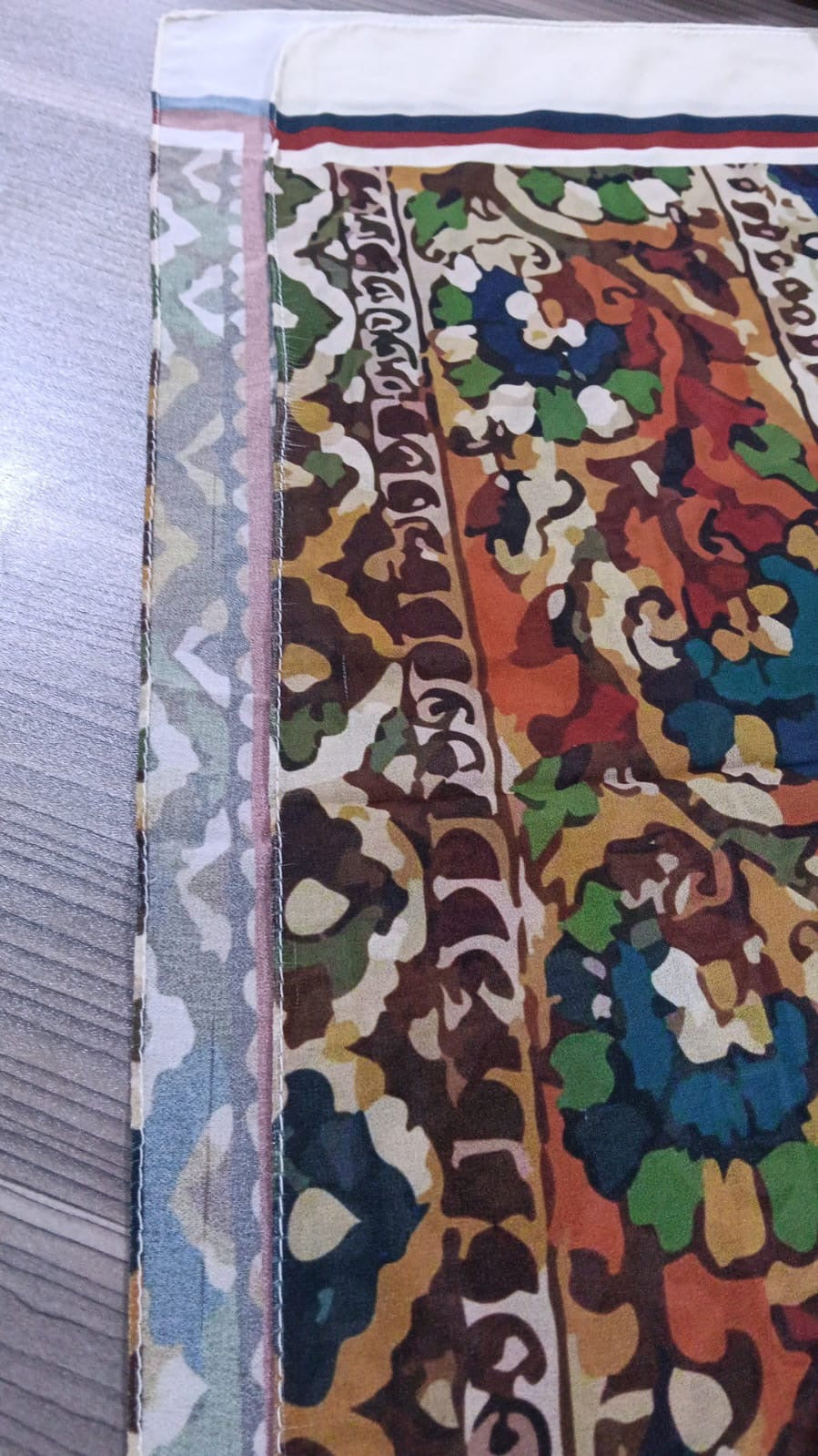 Patterned Chiffon Veil - (Out-TAU08)