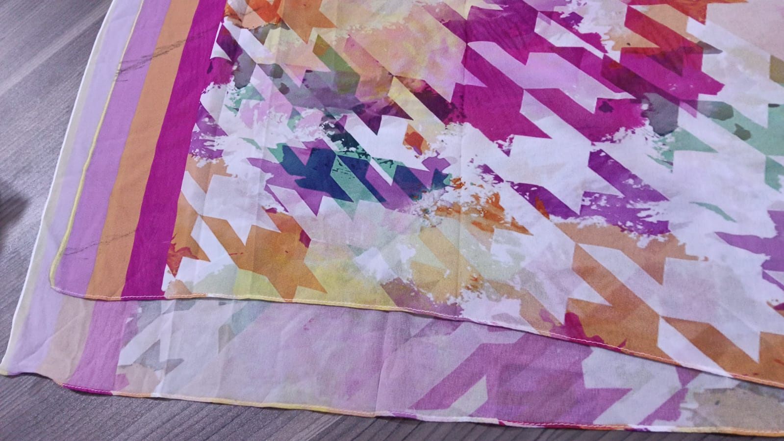 Patterned Chiffon Veil - (Out-LFO01)