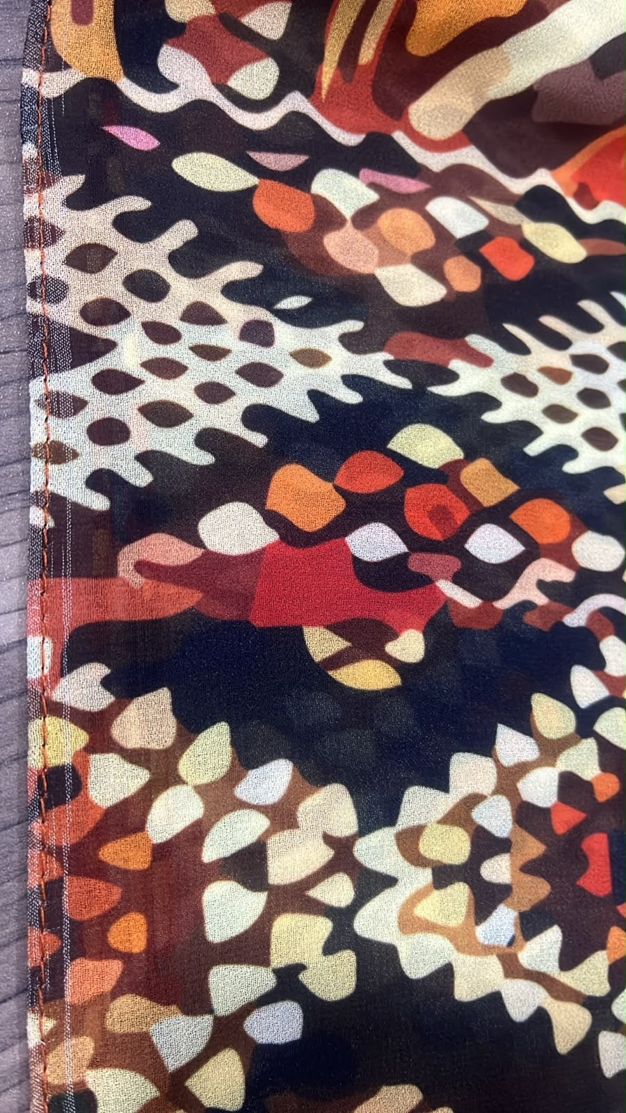 Patterned Chiffon Veil - (Out-OR12)