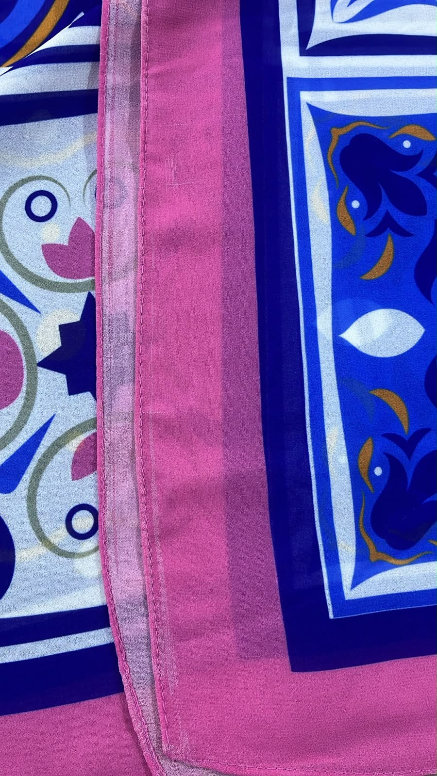 Patterned Chiffon Veil - (Out-PIR01)
