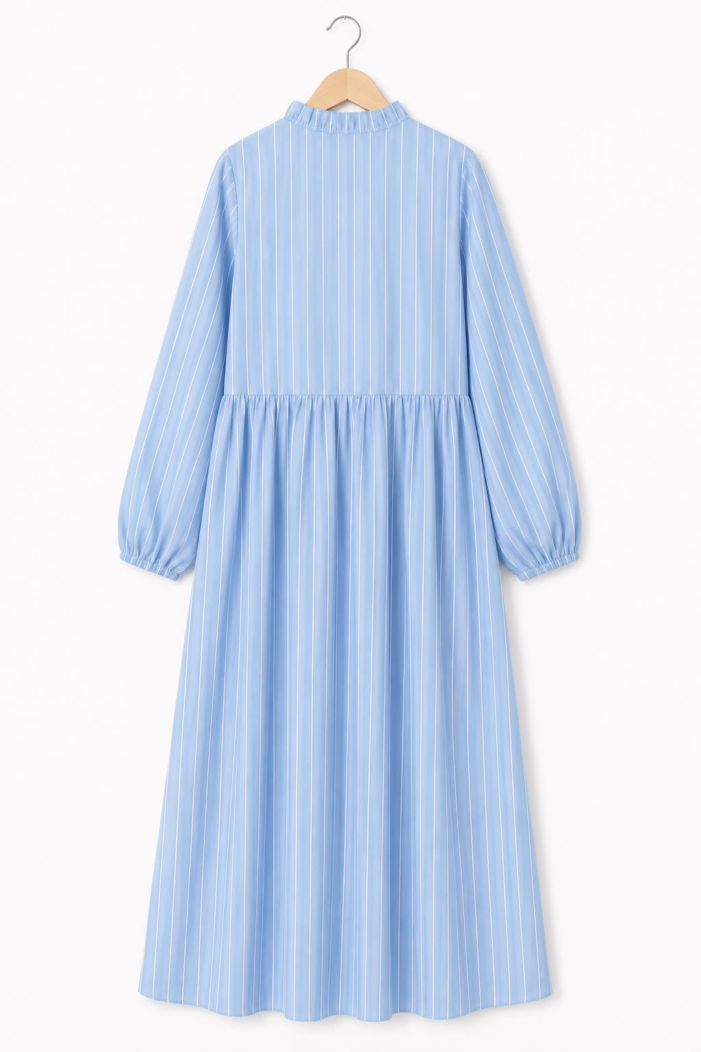 Oversized Flowy Dress-Baby blue