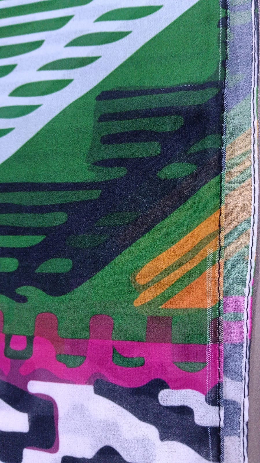 Patterned Chiffon Veil - (Out-OFG08)