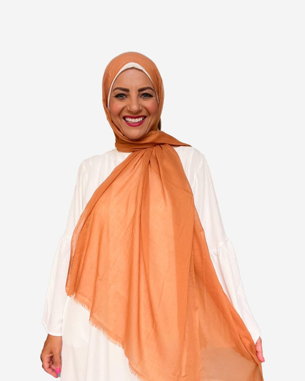Plain Cotton Veil - Camel - PC016