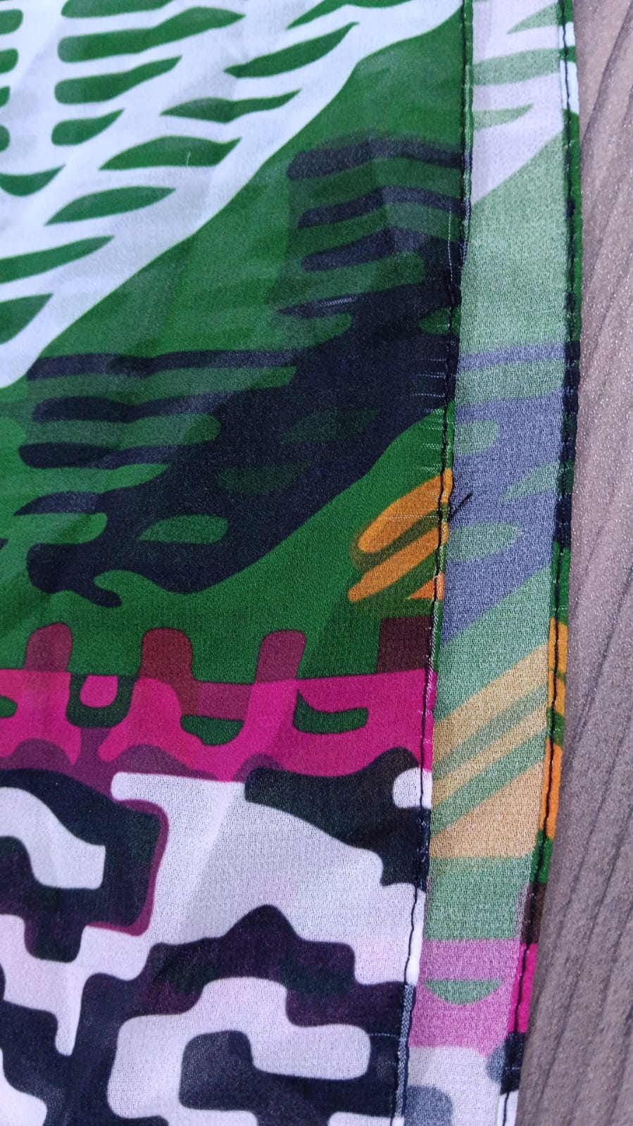 Patterned Chiffon Veil - (Out-OFG03)