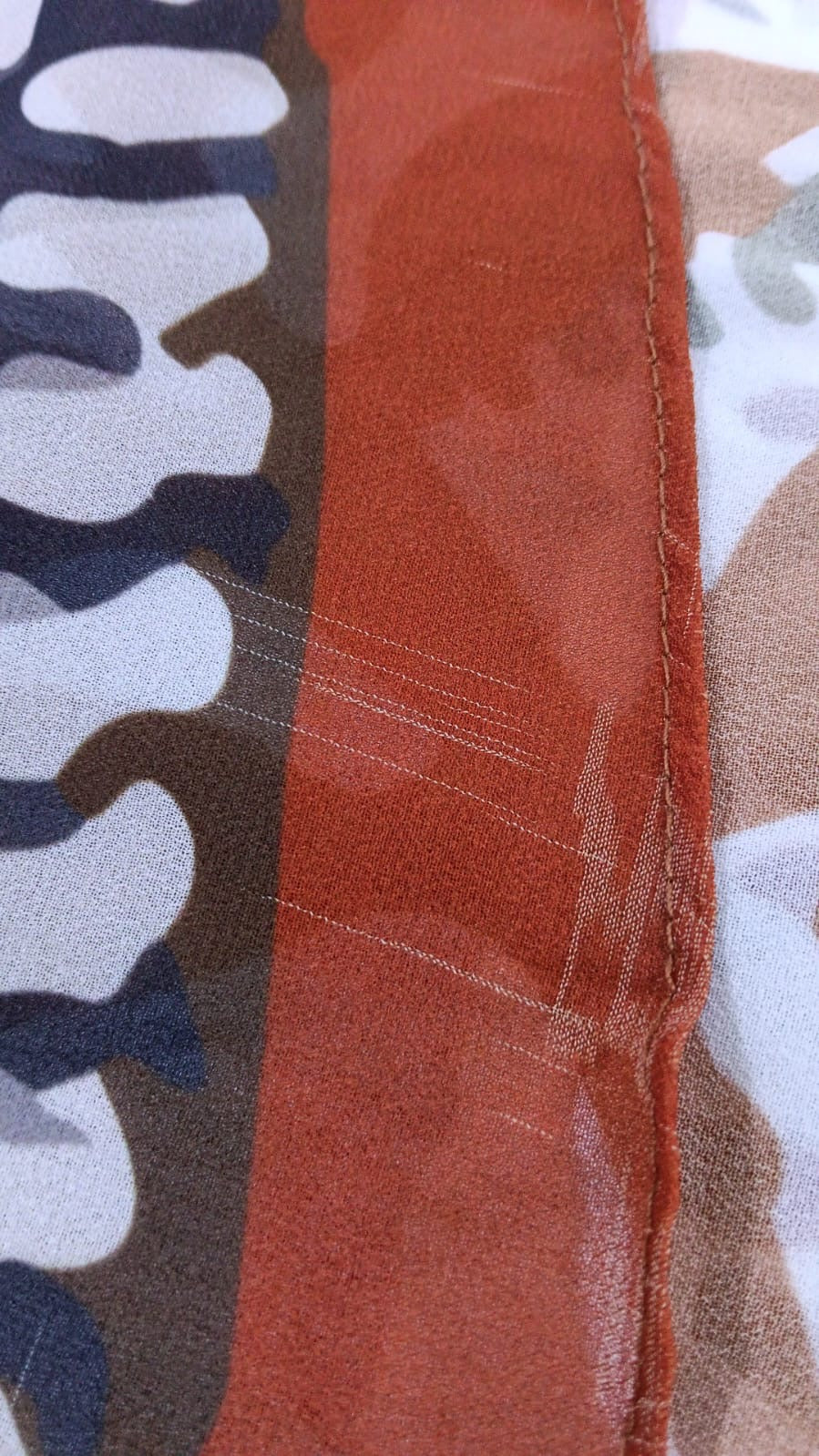 Patterned Chiffon Veil - (Out-WDR07)