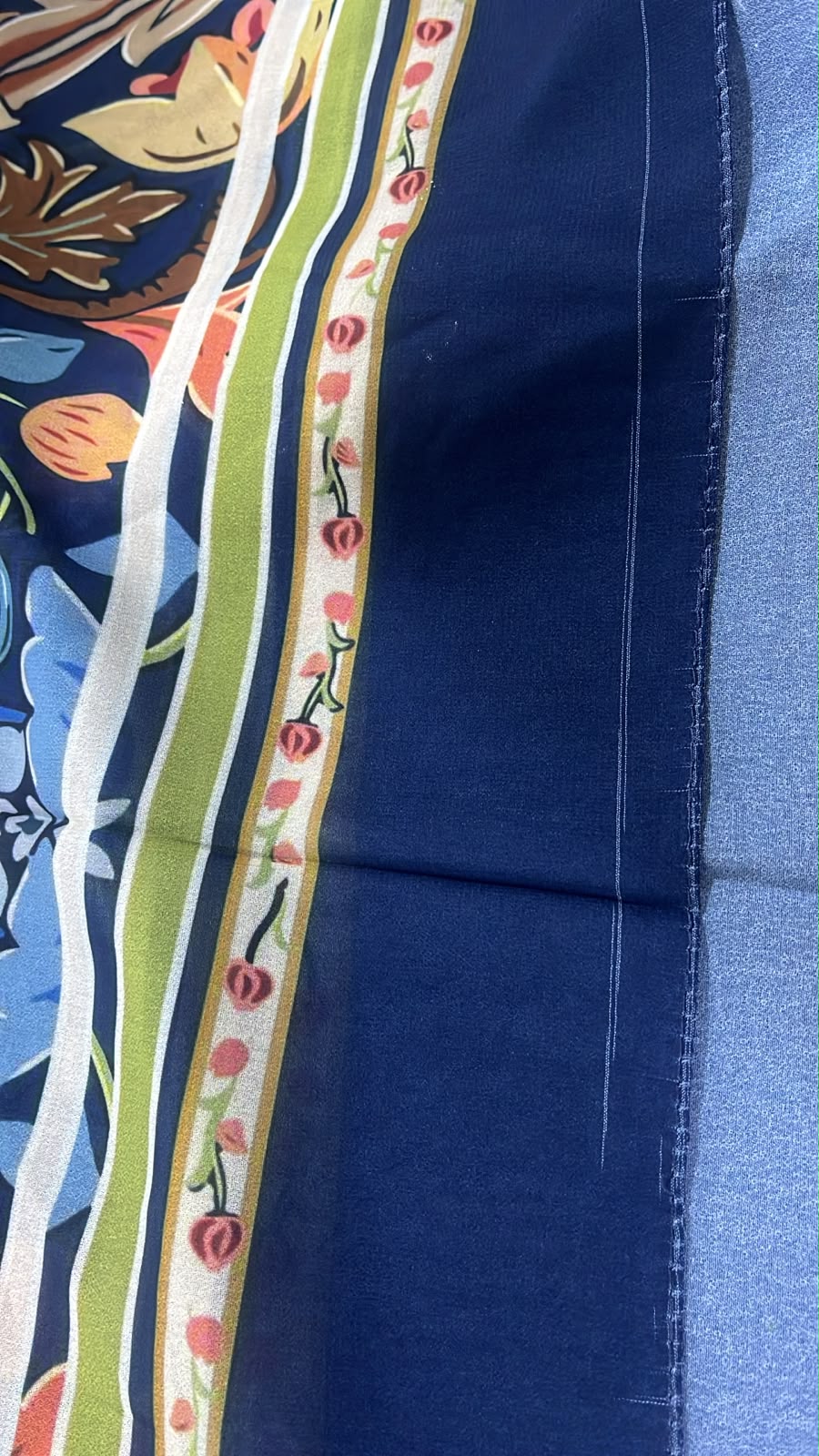Patterned Chiffon Veil - (Out-FLO03)
